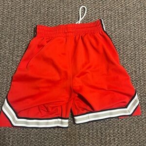 Ohio State Nike Red Athletic Shorts with Black and White Trim